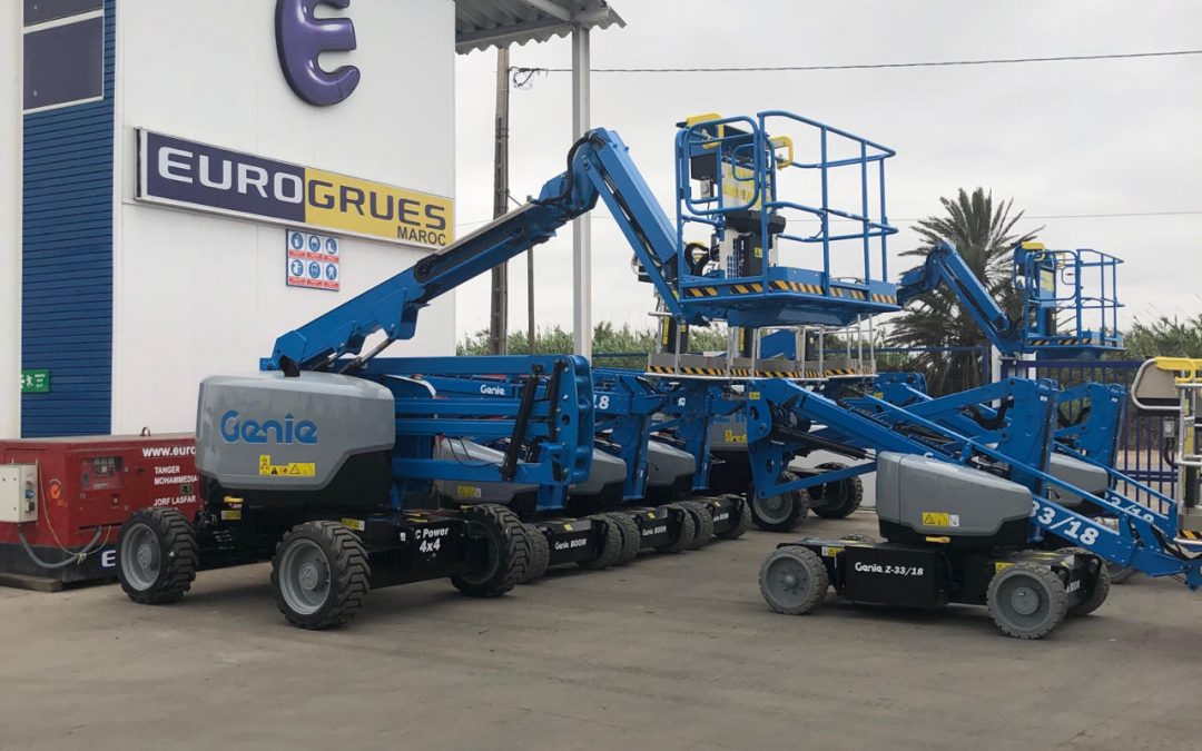 Arrivée d’une nouvelle commande de nacelles neuves Genie –a Terex brand