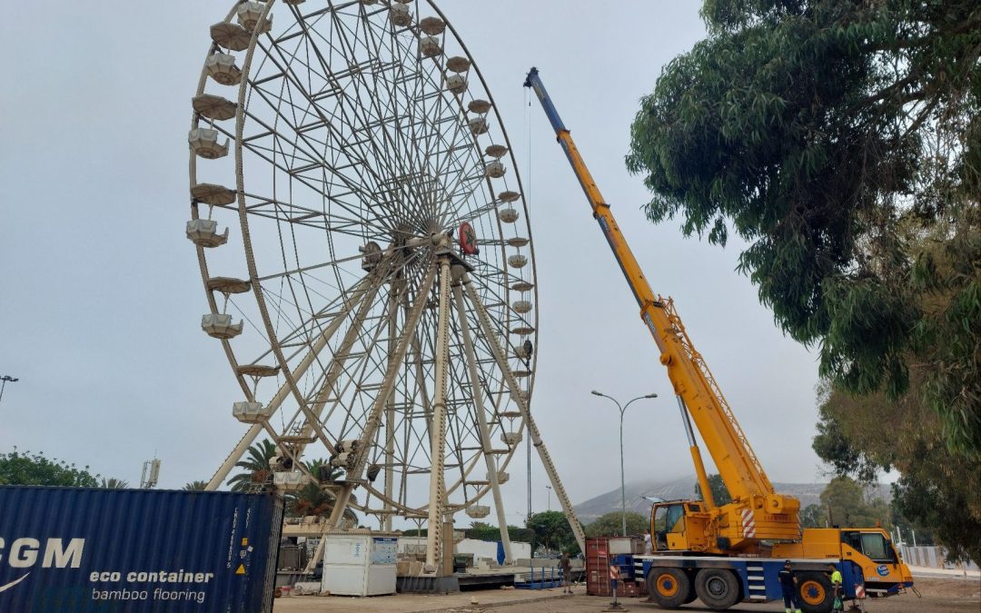 Ferris wheel disassembly